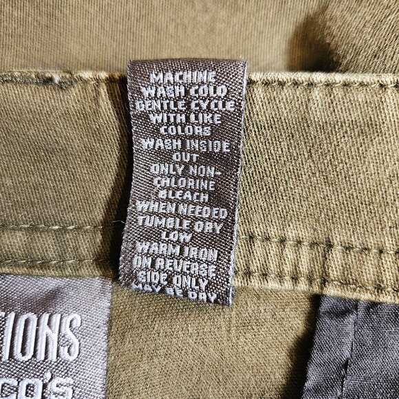 Additions by Chico's Brown Pants Womens Waist 36 Inseam Rise Side Elastic Slacks - Picture 12 of 12